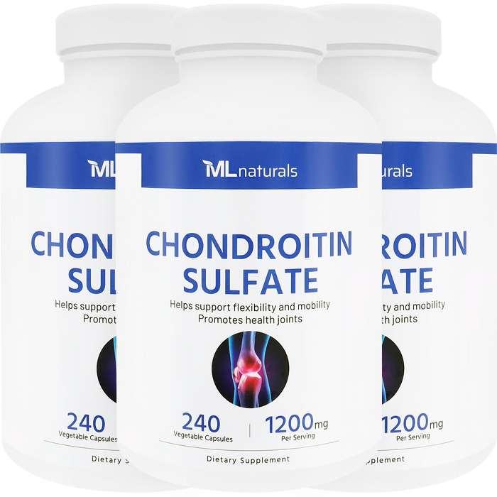 마이라이프내추럴스 콘드로이친 황산 1200mg 알약 240캡슐, 3개 - 메인 이미지