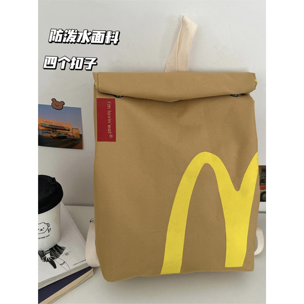 맥도날드 가방 배낭 크로스백 인싸가방 선물 특이한 숄더백 인싸템 백팩 귀여운 학생 - 상세 이미지 2