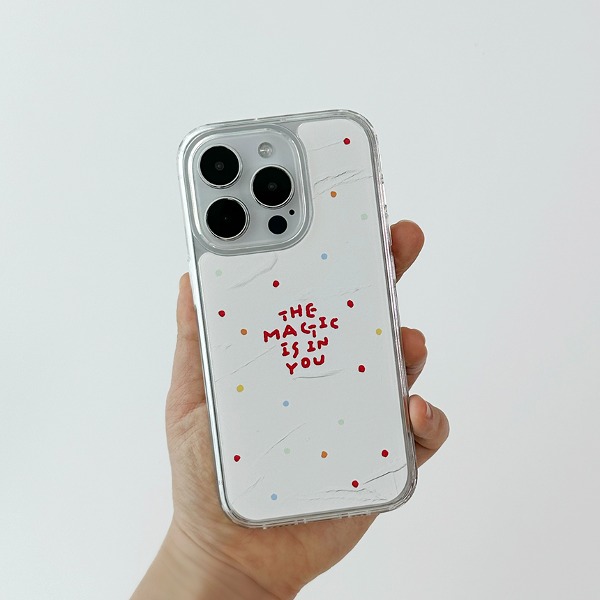 케꾸 아이폰 17 프로 맥스 레인보우 젤하드 맥세이프 폰케이스 - 메인 이미지