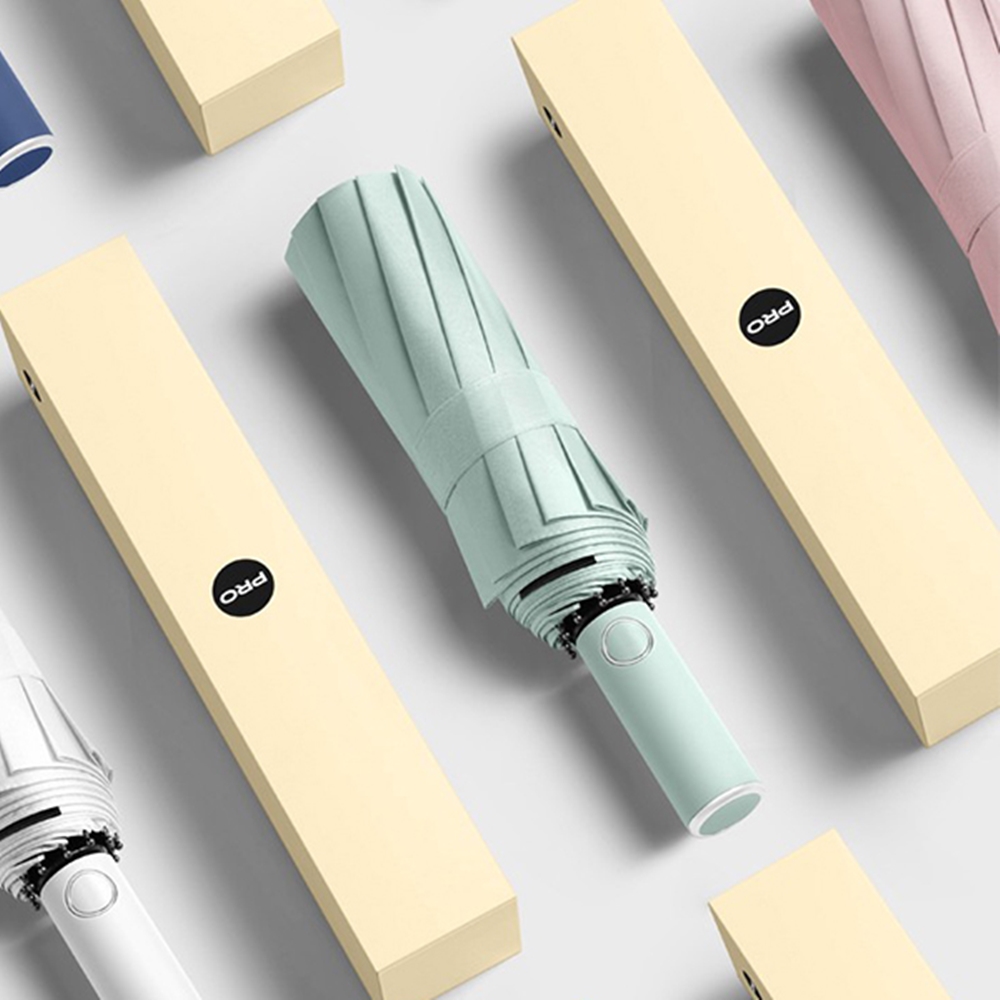 포유렐라 튼튼한 32살대 파스텔 3단 자동 우산(5colors)접이식 휴대용 장마철 - 상세 이미지 4