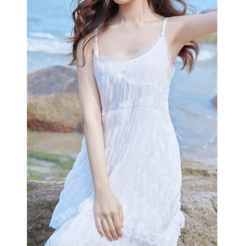 베트남옷차림 나트랑 다낭 여행룩 동남아 리조트룩 흰원피스 이미지 8