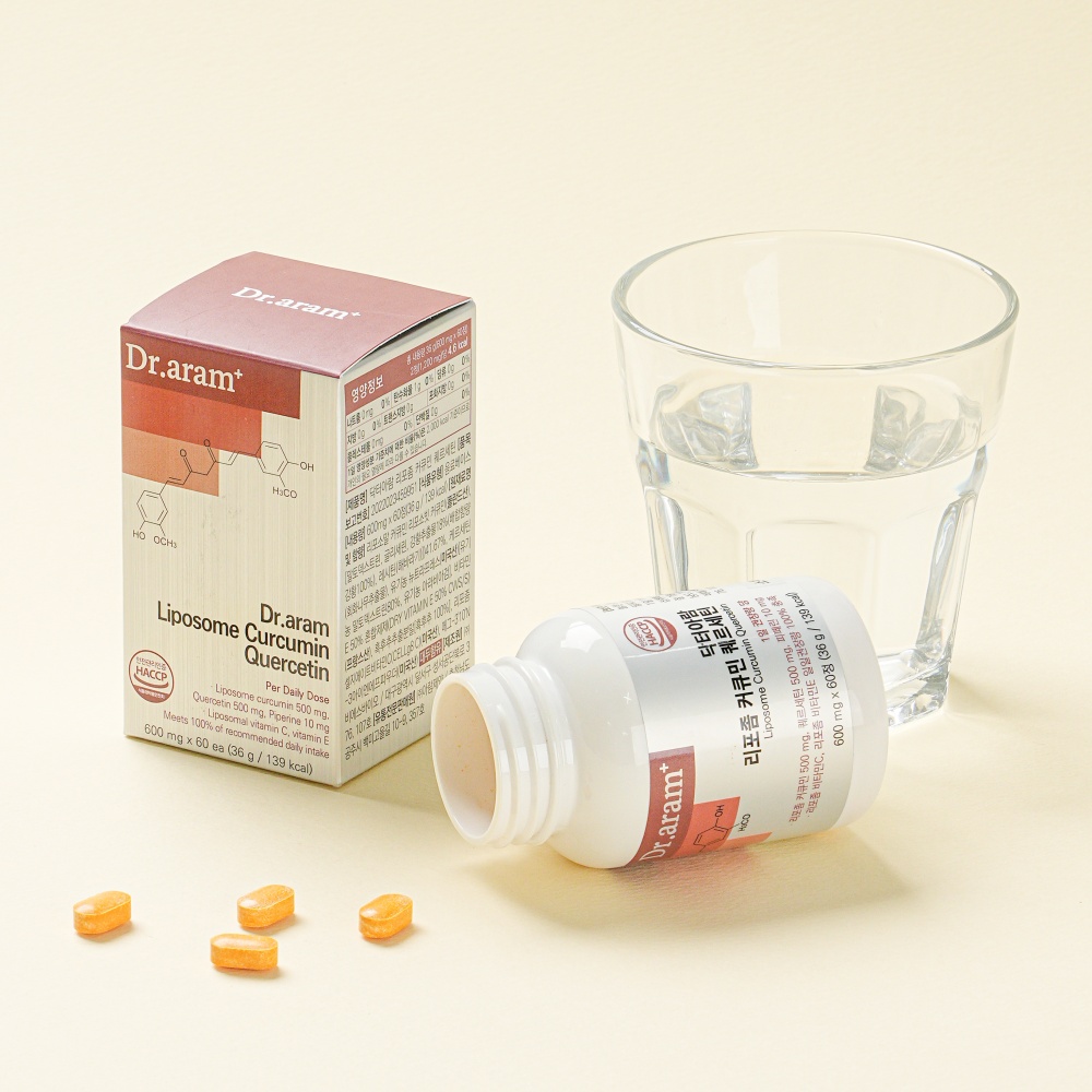 닥터아람 커큐민 퀘르세틴 리포좀 600mg 60정, 5개 - 상세 이미지 4