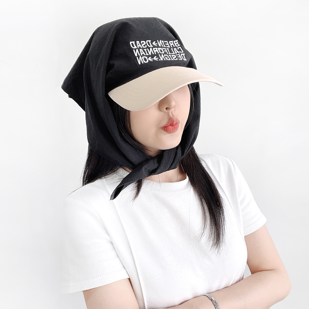 젠느 휴양지 여성 여름 두건 보넷 스카프 볼캡 모자