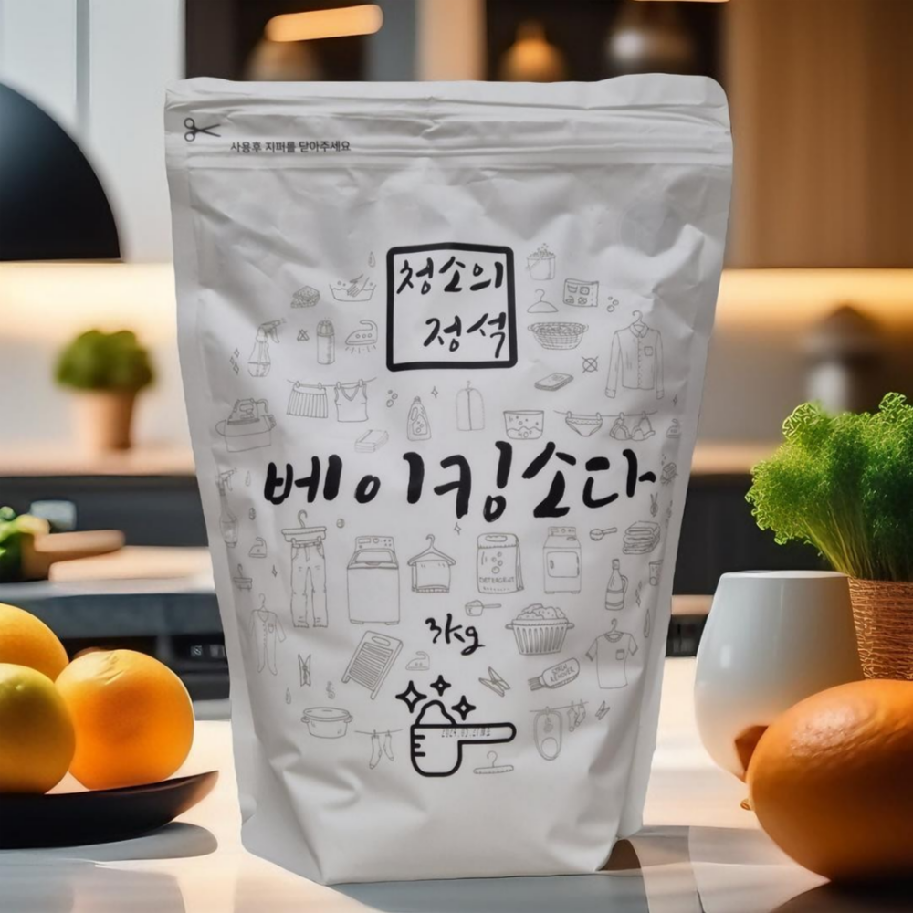 청소의정석 베이킹소다 파우치 3KG - 상품 이미지