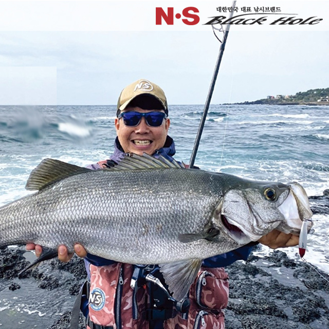 NS블랙홀 캐빈3 농어루어낚시대 씨배스로드 부시리 방어 삼치 참치 S-902L (2절), 2.74m - 메인 이미지