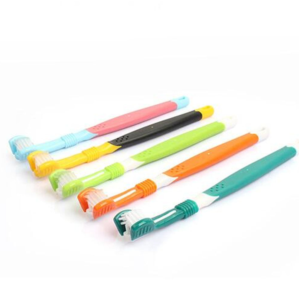 개과천선 펫티스 강아지 칫솔 미끄러움방지 미세모 고양이 치석 입냄새 3개입 색상랜덤