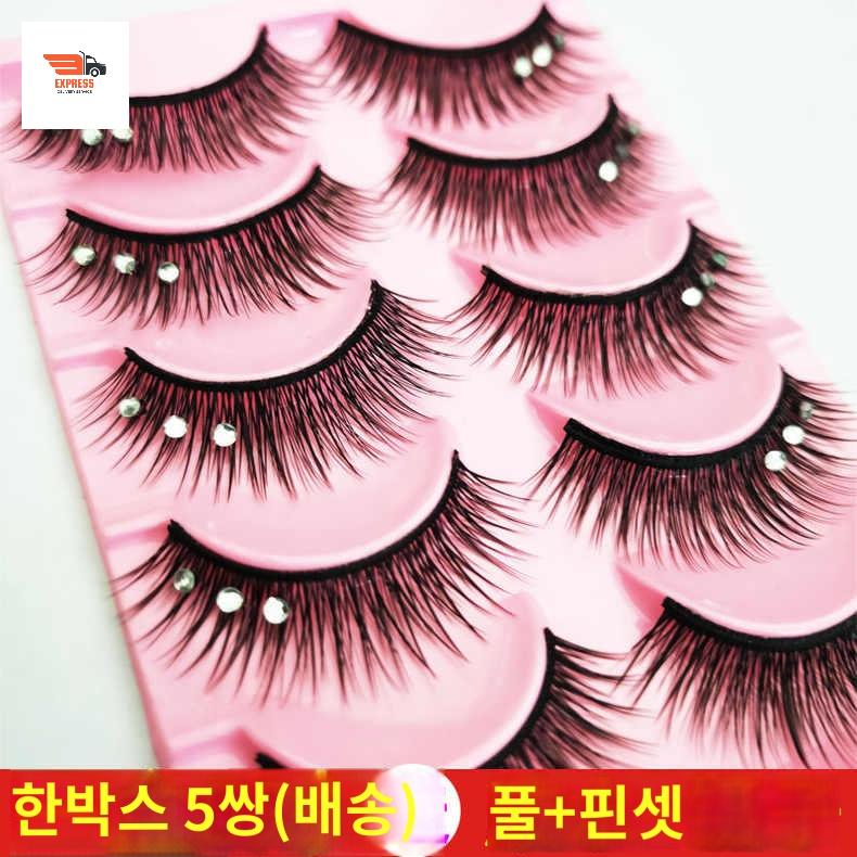 풍성한 공연용 라틴 아이돌 무대 인조속눈썹 속눈썹 - 상품 이미지