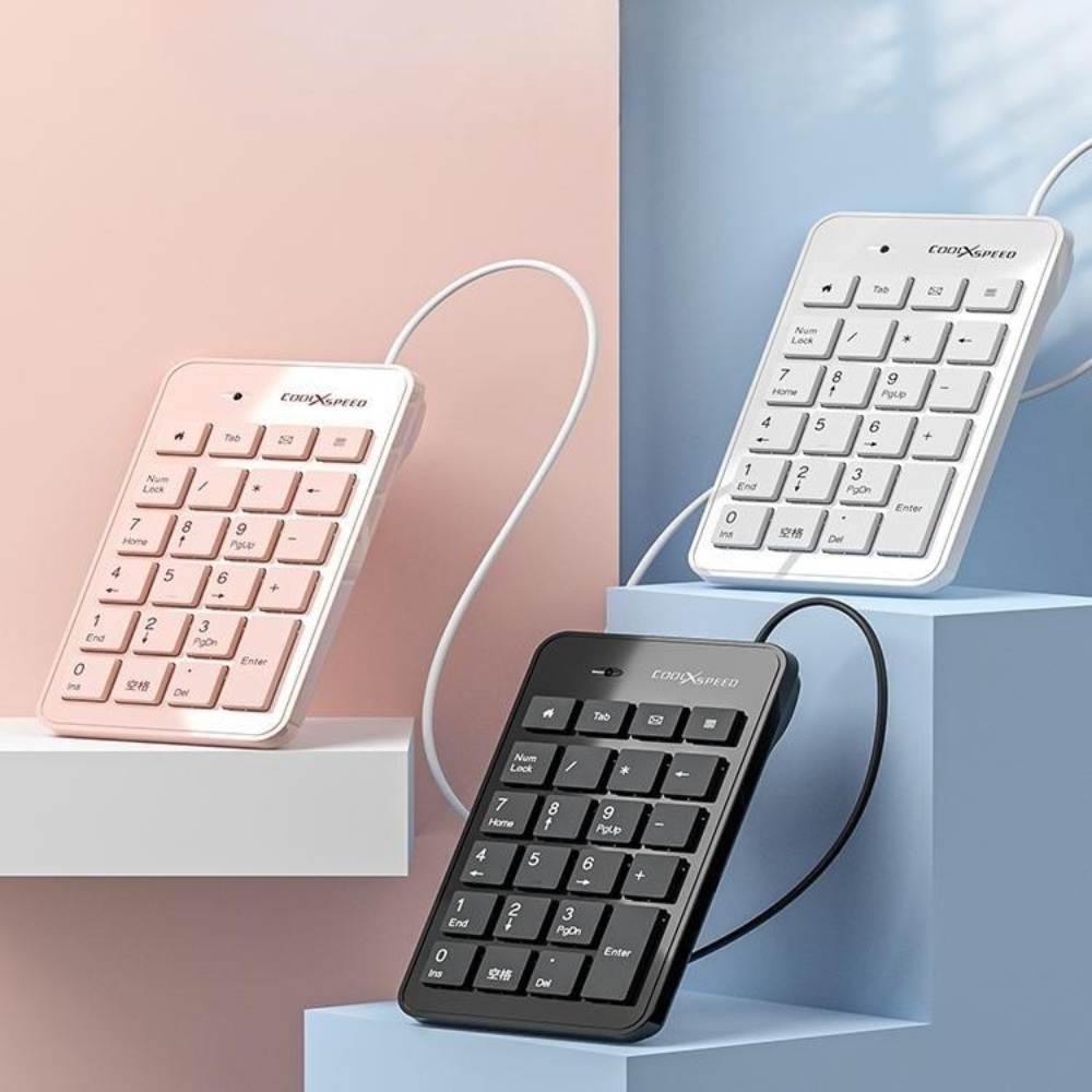 무선 숫자키패드 키보드 USB 텐키키보드 텐키패드 휴대용 노트북 넘버패드 - 상품 이미지
