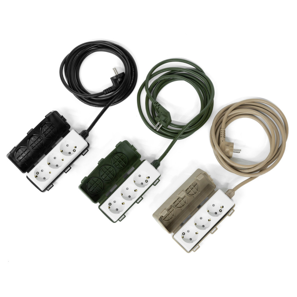 캠핑 리드선 연장선 릴선 연결 3구 3M