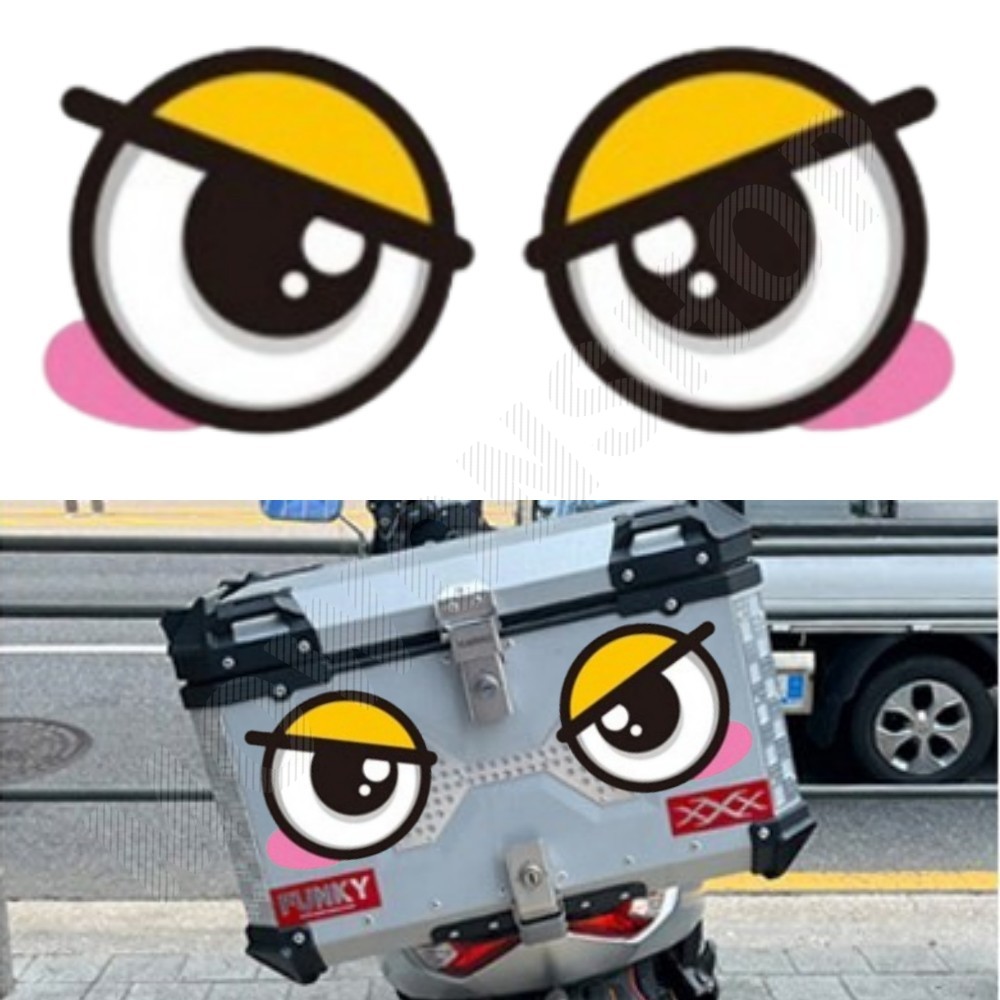 눈동자 스티커 오토바이 눈 자동차 잠깨우는왕눈이 G - 메인 이미지