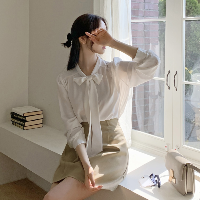 (국내제작)로젤라 타이 블라우스 bs7520 이미지 4