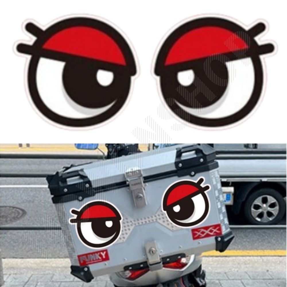 눈동자 스티커 오토바이 눈 자동차 잠깨우는왕눈이 J - 메인 이미지