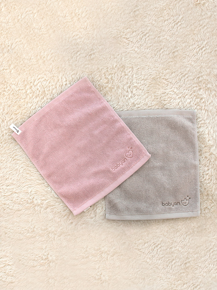 베이비앙 아기 유아 도톰한 심볼라인 고급 40수 순면 고리타올 2장