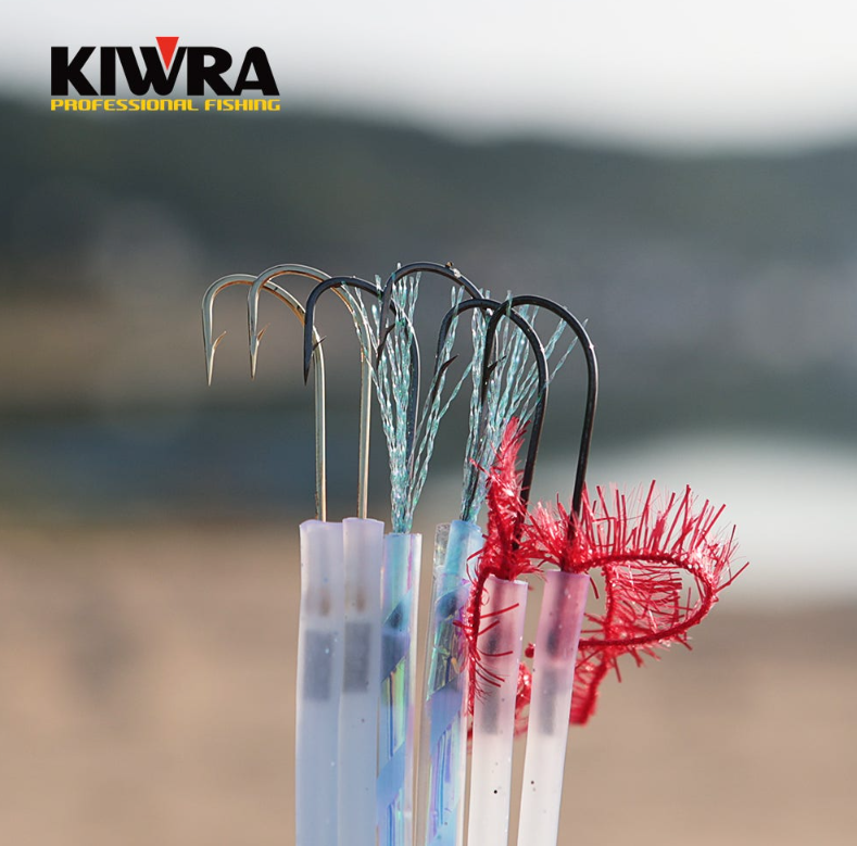 선상낚시 키우라 갈치 낚시 텐빈 편대 아가미 틴셀 야광 튜브 장축광 채비 바늘 훅 2호, 장축광홀로그램블루