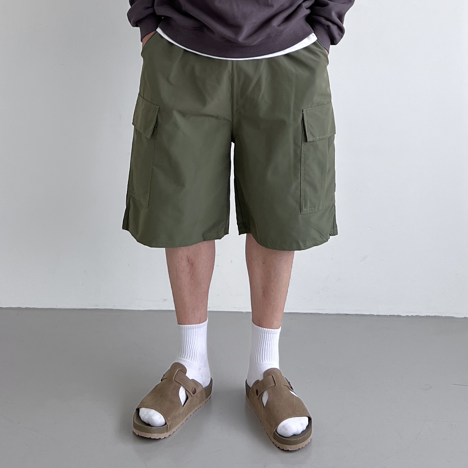 카고반바지 벌룬반바지 6부반바지 버뮤다팬츠 - 상세 이미지 3