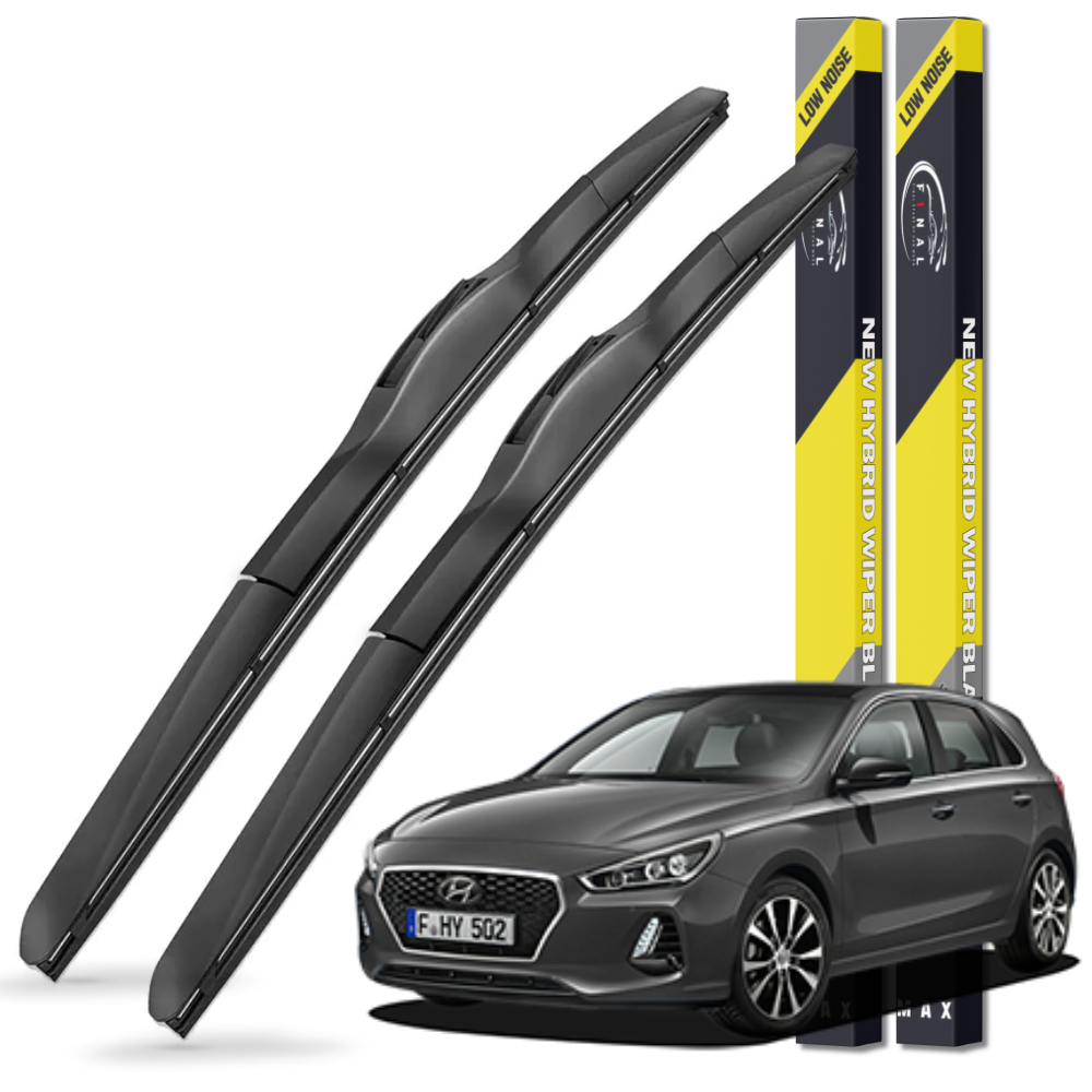 1+1 현대 i30 전차종 자동차 하이브리드 와이퍼 블레이드 2S 650+400mm - 상품 이미지