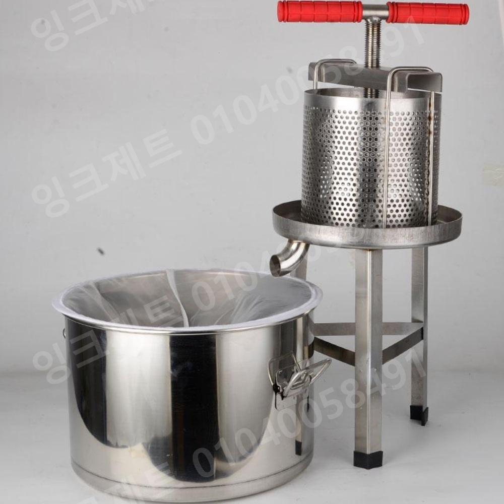 수동 야채탈수기 두부짜기 대용량 스테인레스 착즙 분리 - 상세 이미지 5