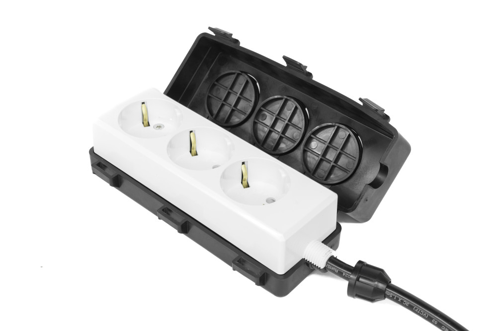 캠핑 리드선 연장선 릴선 연결 3구 3M