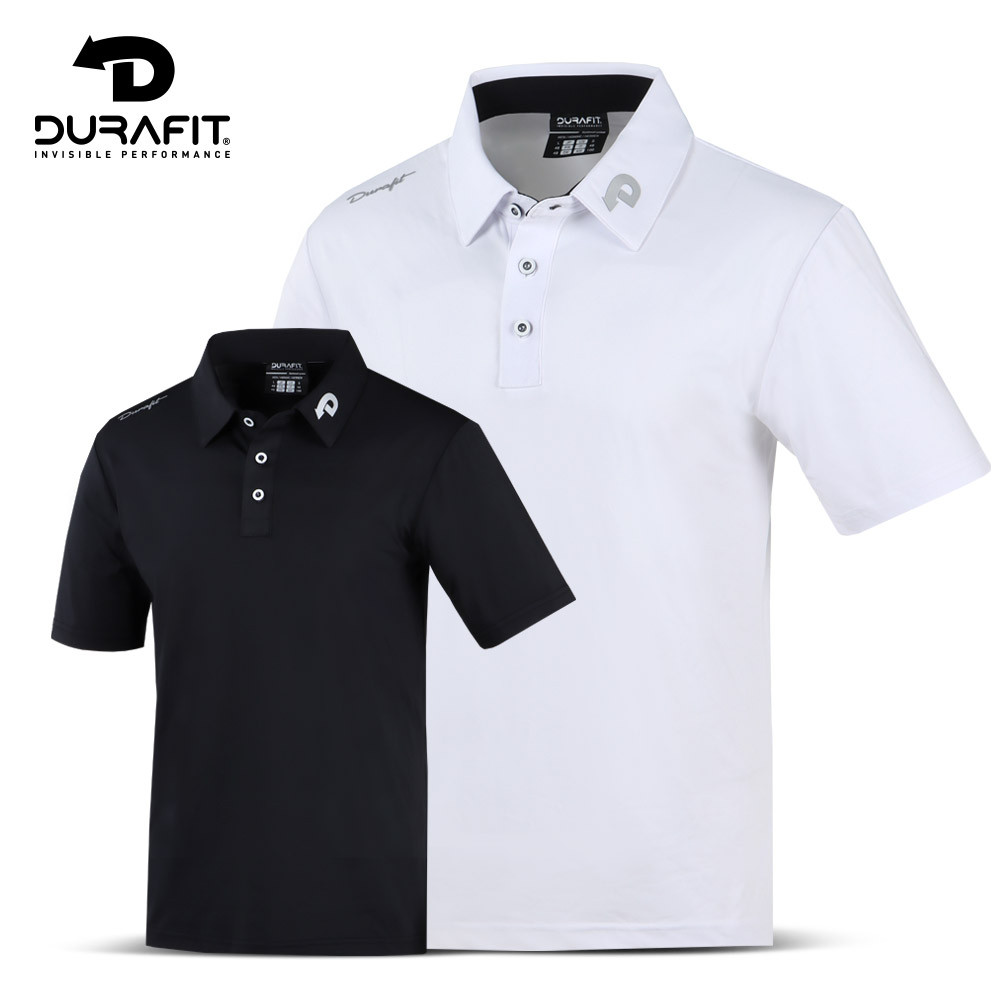 듀라핏 24 컴포터블 솔리드 남성 골프 반팔티셔츠 LT05 1장+1장