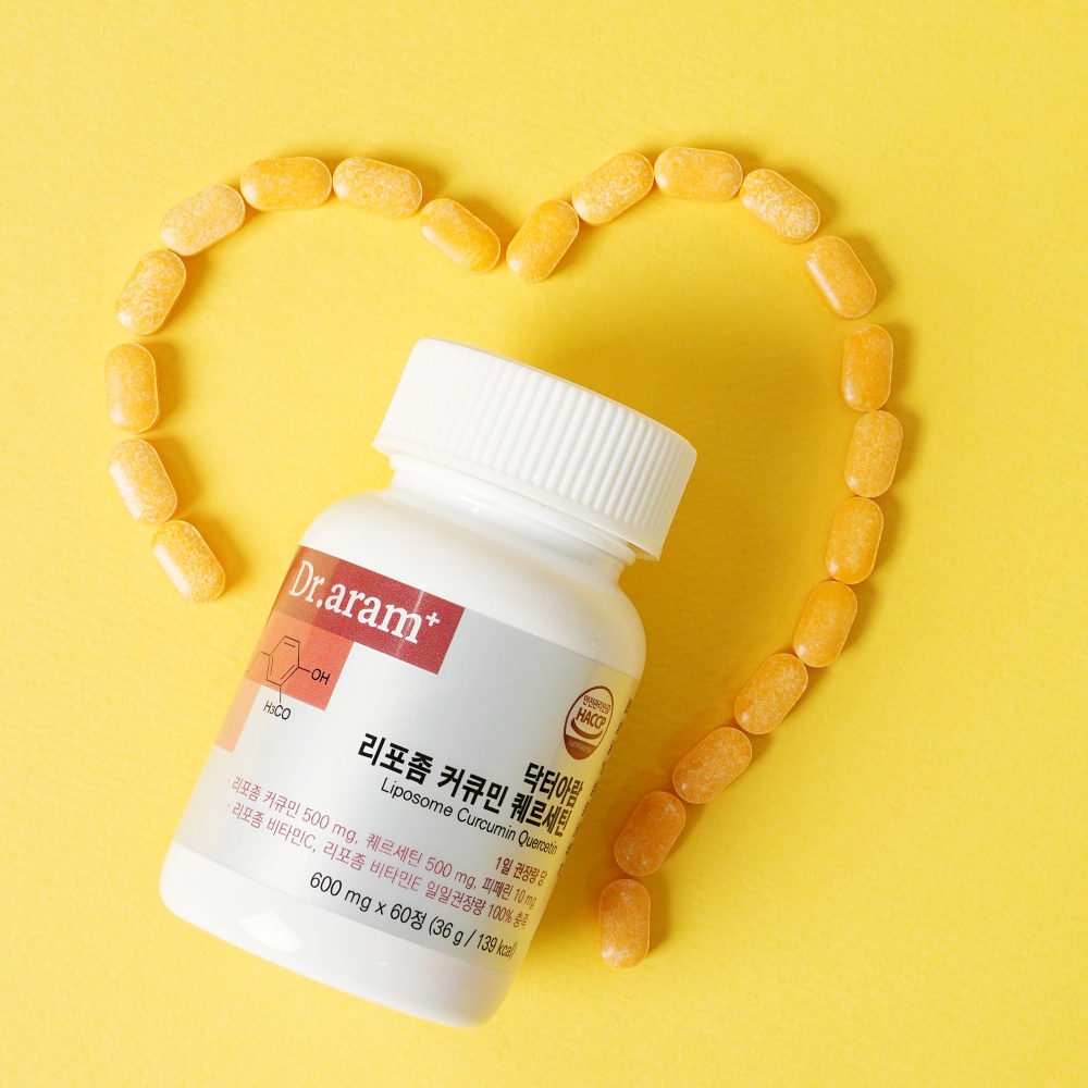 닥터아람 커큐민 퀘르세틴 리포좀 600mg 60정, 1개 - 상세 이미지 2