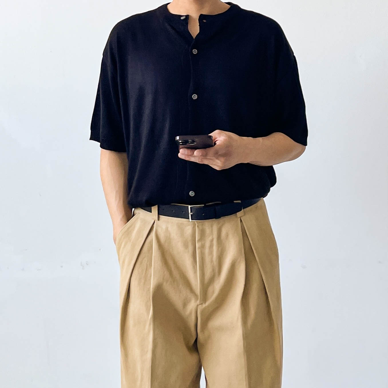 남자반팔가디건 남자여름가디건 - 상세 이미지 3