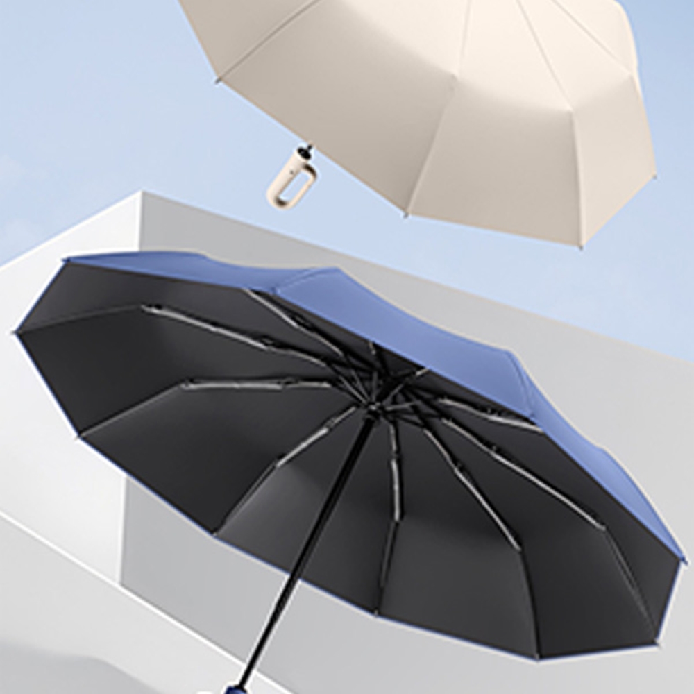 포유렐라 106cm 버클 3단 자동 우산(5colors) 암막 접이식 휴대용 튼튼한 장마철 우산 - 상세 이미지 2