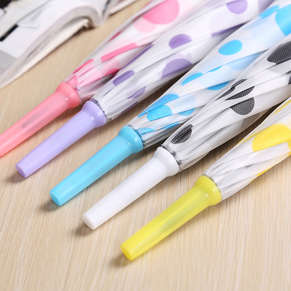 포유렐라 매트 도트 비닐 자동 장우산(6colors) 튼튼한 태풍 골프 대형 장마철 이미지 6