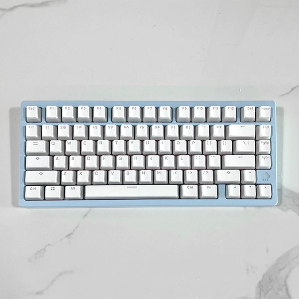 푸딩 투명 키캡 화이트2 LED RGB 반투명 OEM PBT 커스텀 키보드키캡 117키 - 상세 이미지 2