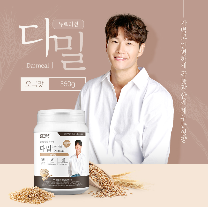 칼로바이 다밀 단백질 프로틴 식사대용 쉐이크 560g, 2개