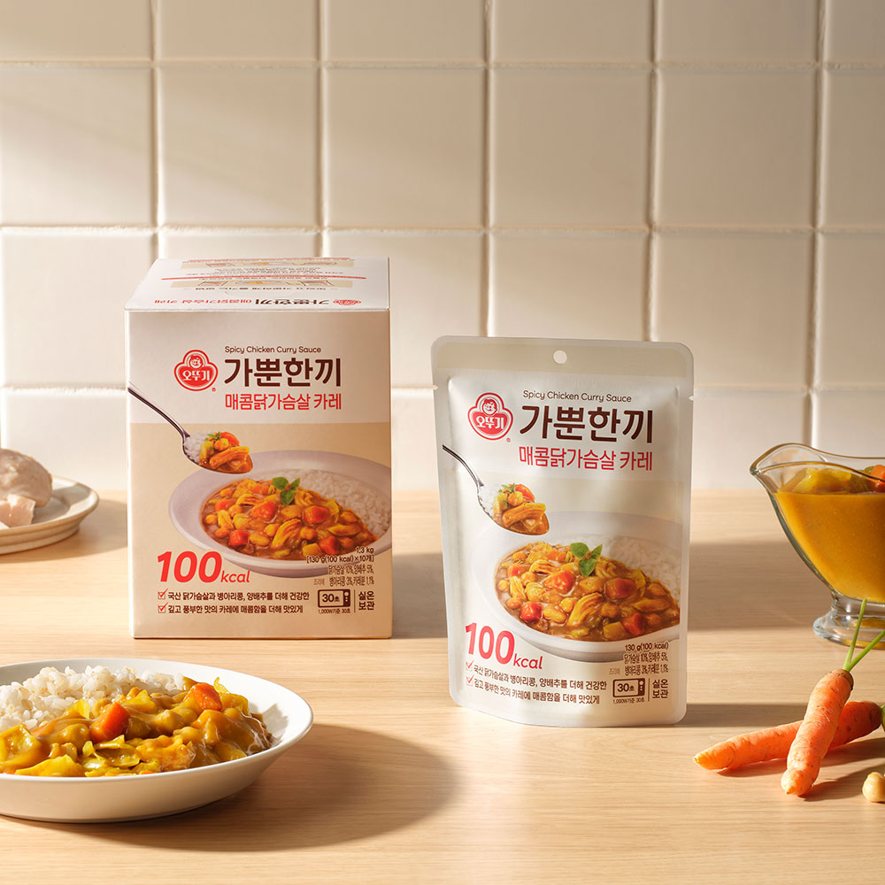 오뚜기 가뿐한끼 매콤닭가슴살 카레 130g - 상세 이미지 2