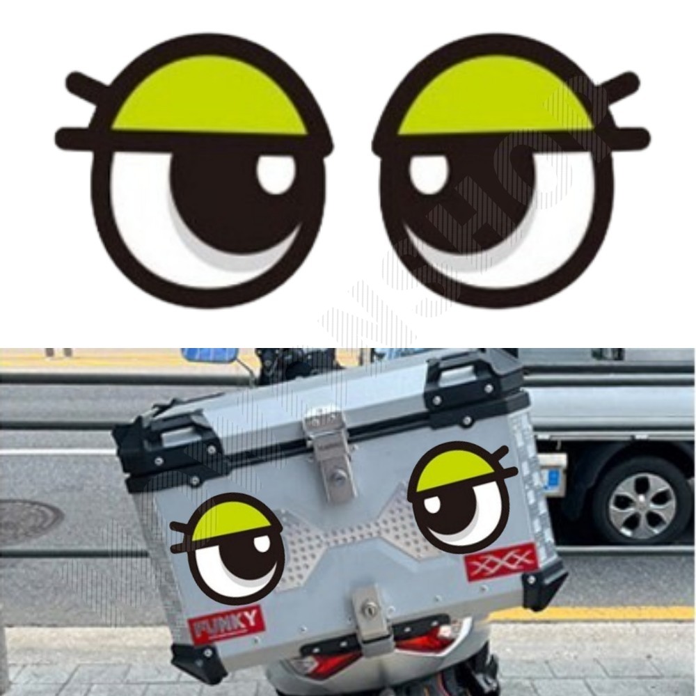오토바이 눈 스티커 눈동자 자동차 잠깨우는왕눈이 K - 메인 이미지
