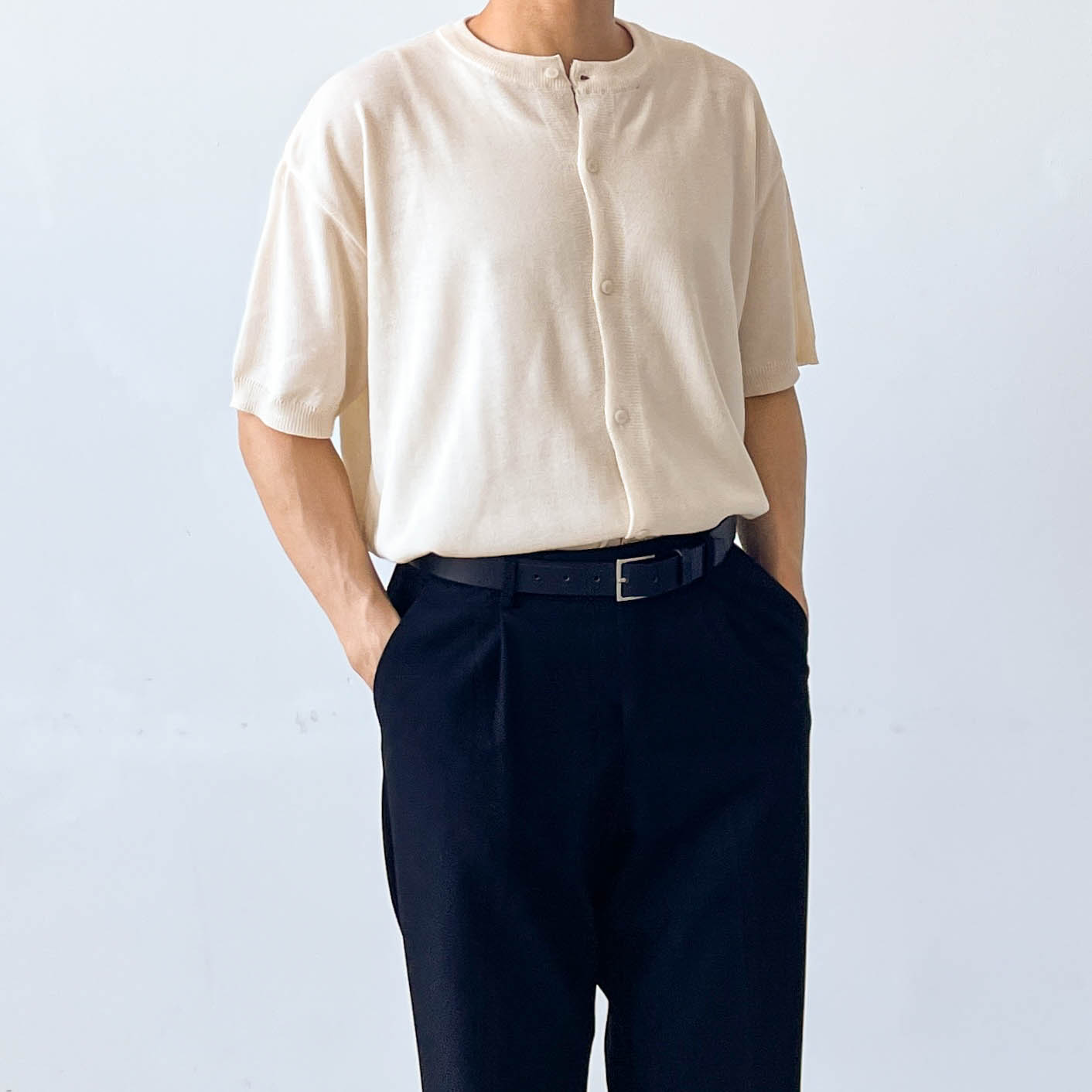 남자반팔가디건 남자여름가디건 - 상세 이미지 2
