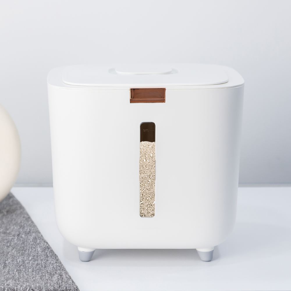 레토 원터치 쌀통 10KG 밀폐 쌀보관통 잡곡통 보관함 용기 - 상세 이미지 3