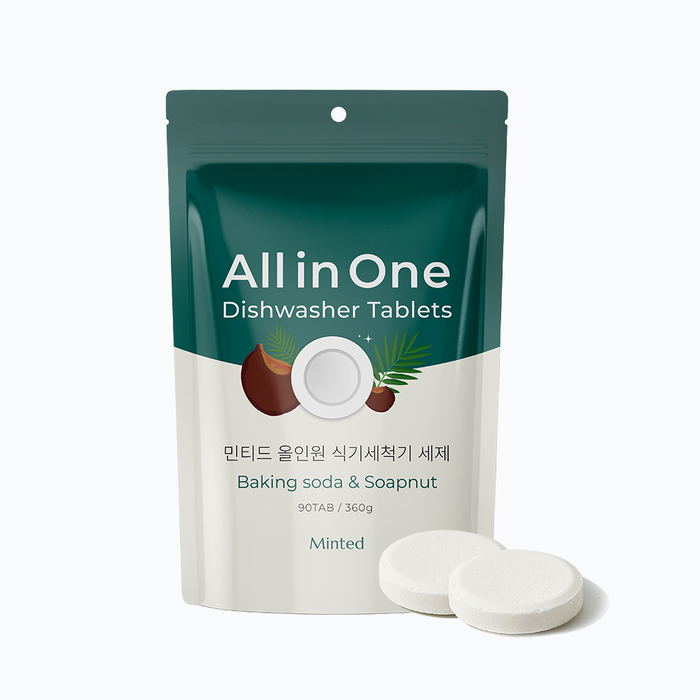 [민티드] 올인원 식기세척기 세제 90정