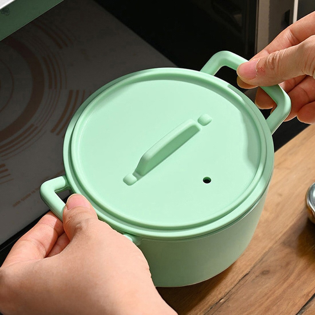 킨포크 실리콘찜기 계란찜 전자레인지 이유식 야채찜 양배추찜기 라면용기 2size