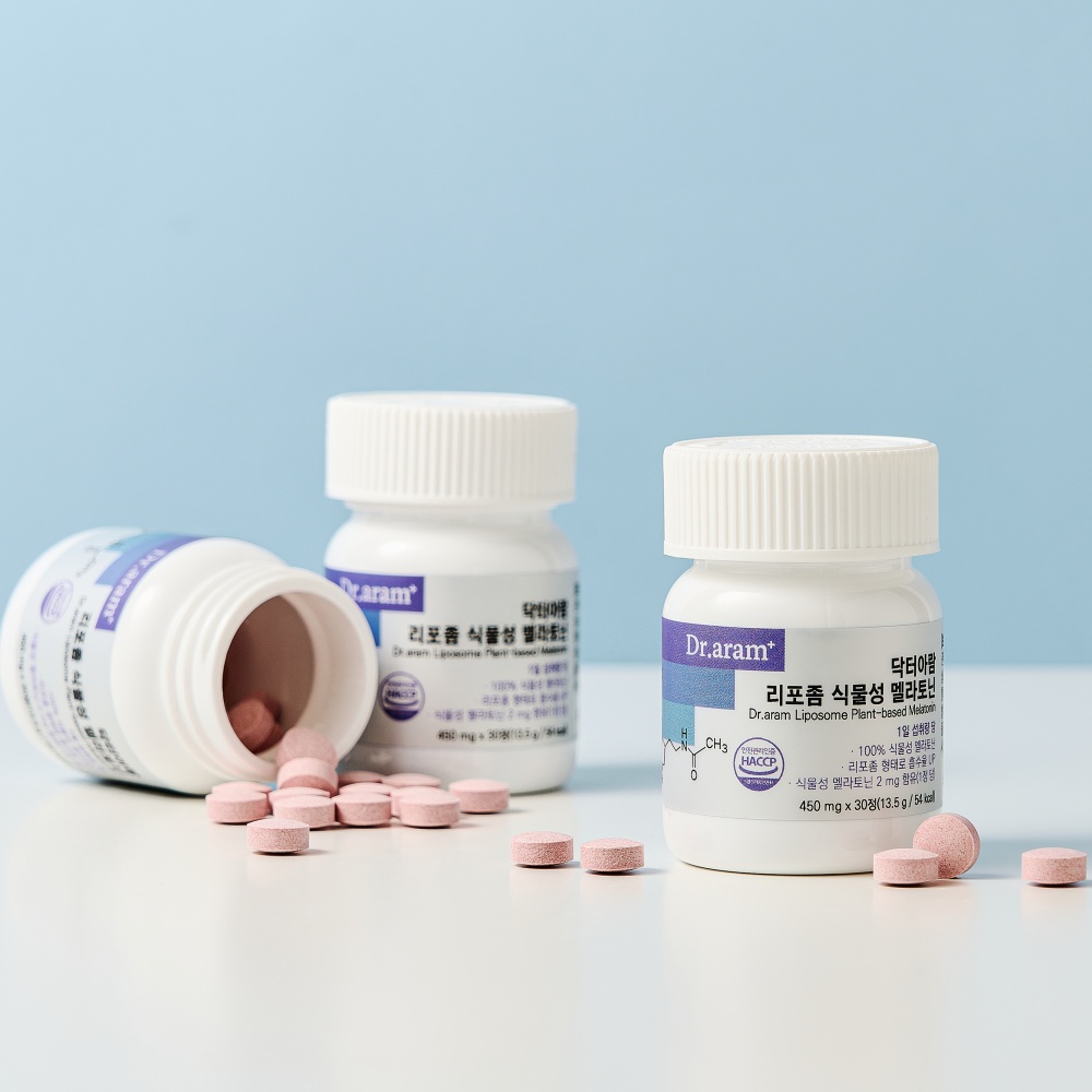 닥터아람 식물성 멜라토닌 세로토닌 테아닌 리포좀 메라토닌 450mg 30정, 1개 이미지 3