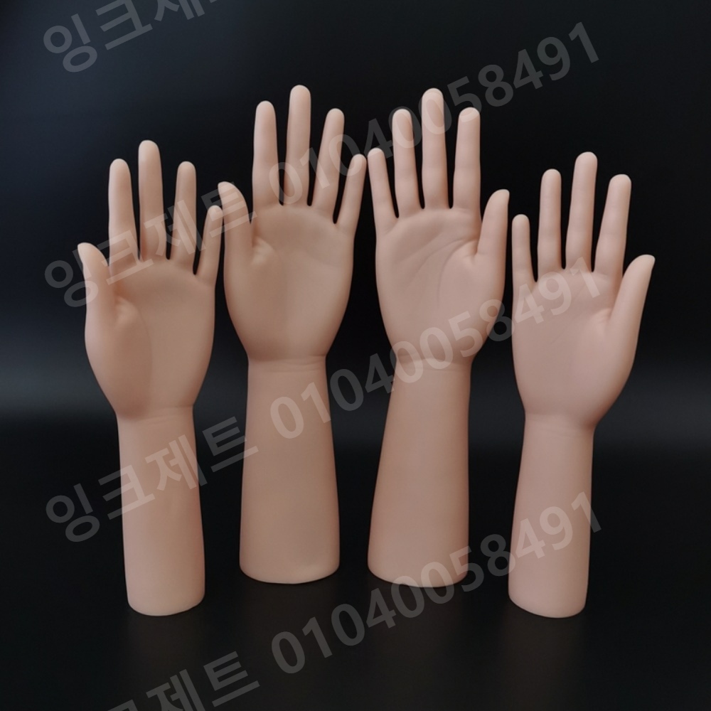 여성 손마네킹 인조손 실습 연습 오른손 고무 반지 거치대 - 상세 이미지 3