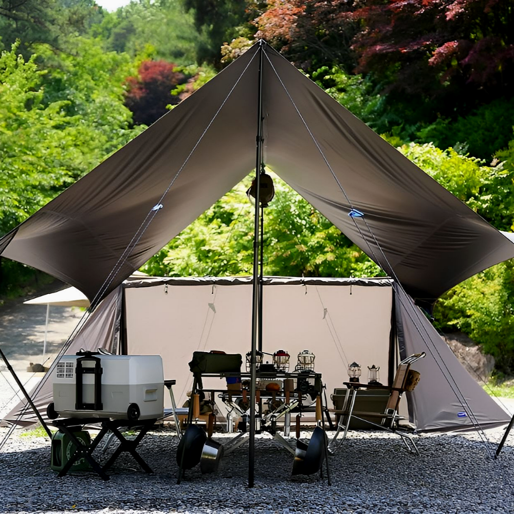 블루폴 캠버 스토리지 스크린 캠핑 타프 사이드월 바람막이 윈드스크린 가림막