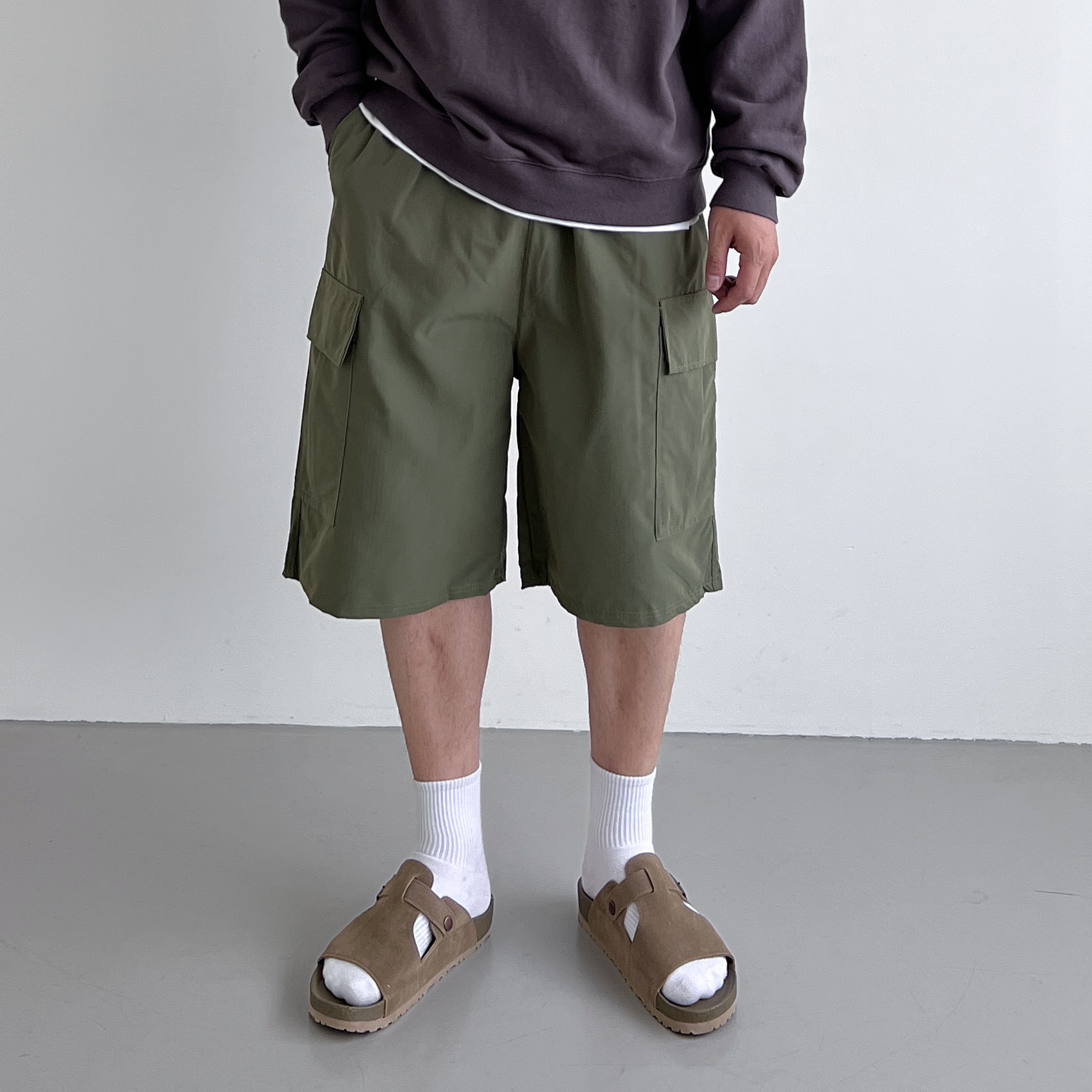 카고반바지 벌룬반바지 6부반바지 버뮤다팬츠 - 상세 이미지 4