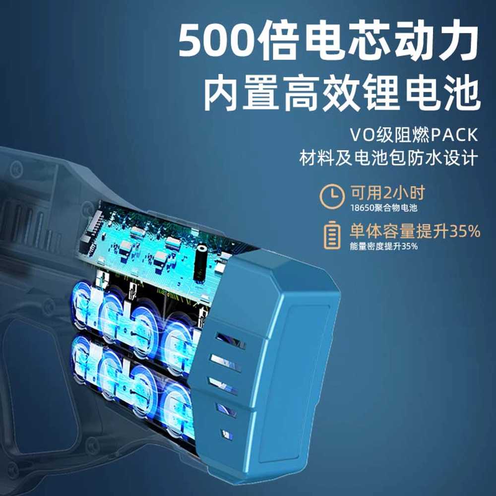 무선 세차 건 세차장 바닥 청소 고압 워터건 슈퍼차저 300셀 - 상세 이미지 3