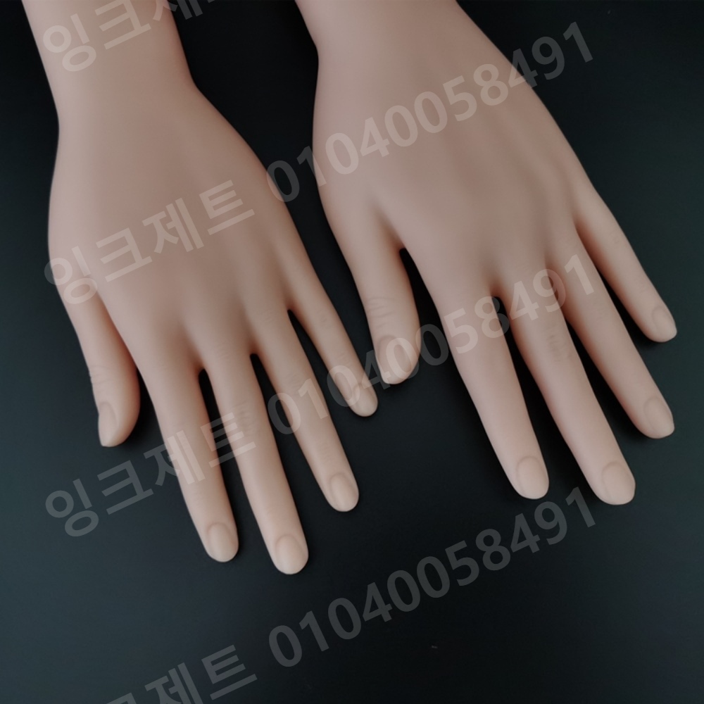 여성 손마네킹 인조손 실습 연습 오른손 고무 반지 거치대 - 상세 이미지 4