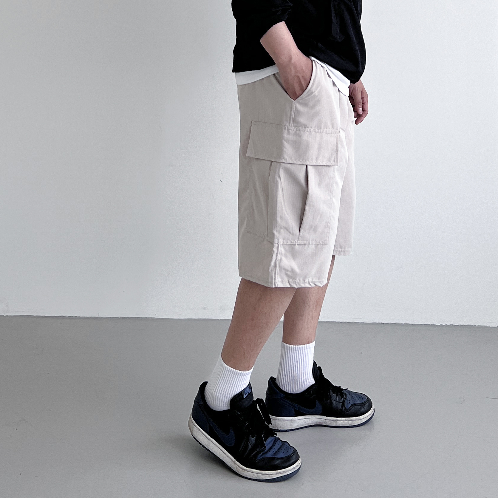 카고반바지 벌룬반바지 6부반바지 버뮤다팬츠 - 상세 이미지 5