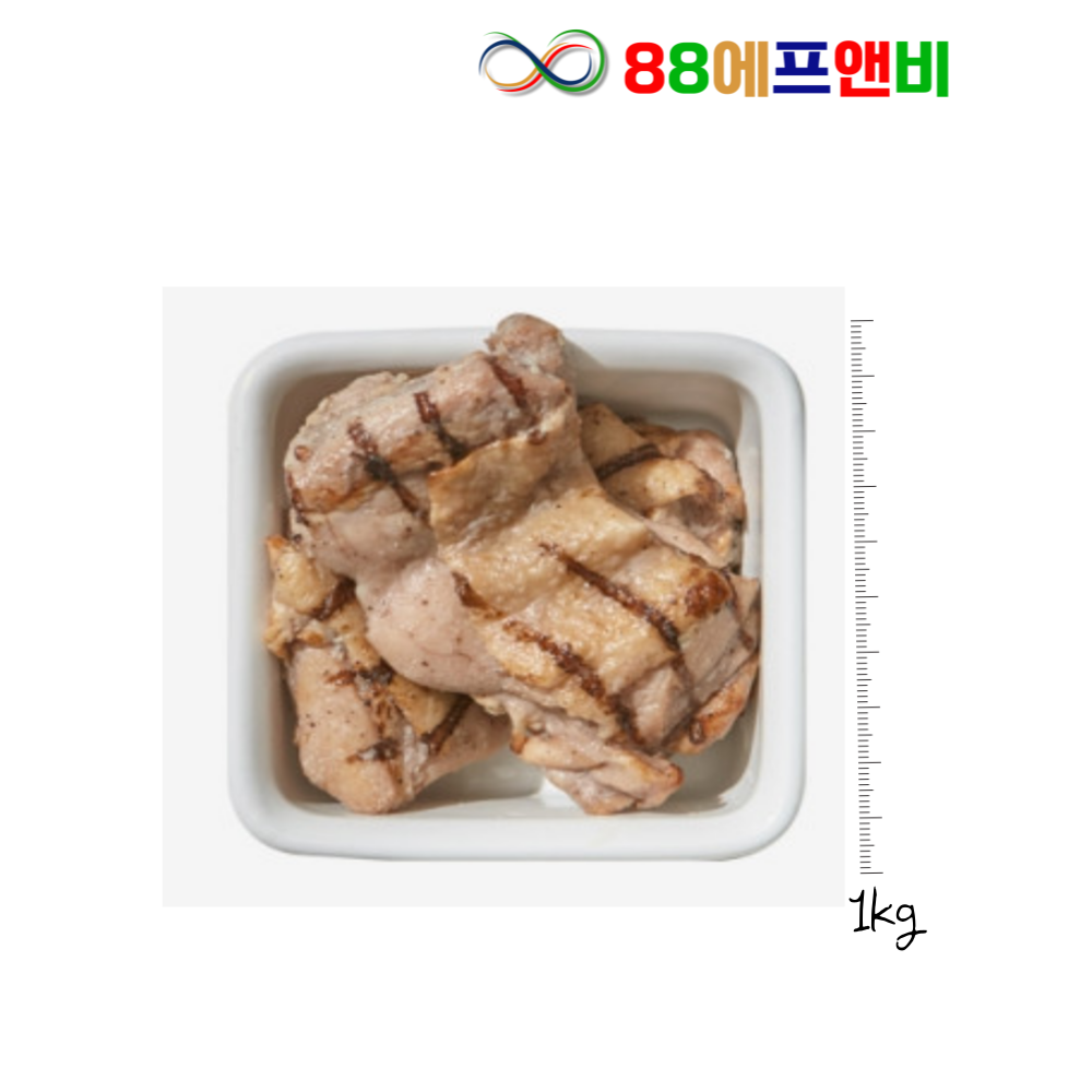 에쓰푸드 그릴드치킨싸이스테이크 1kg(치킨허벅다리살 그릴구이) - 메인 이미지
