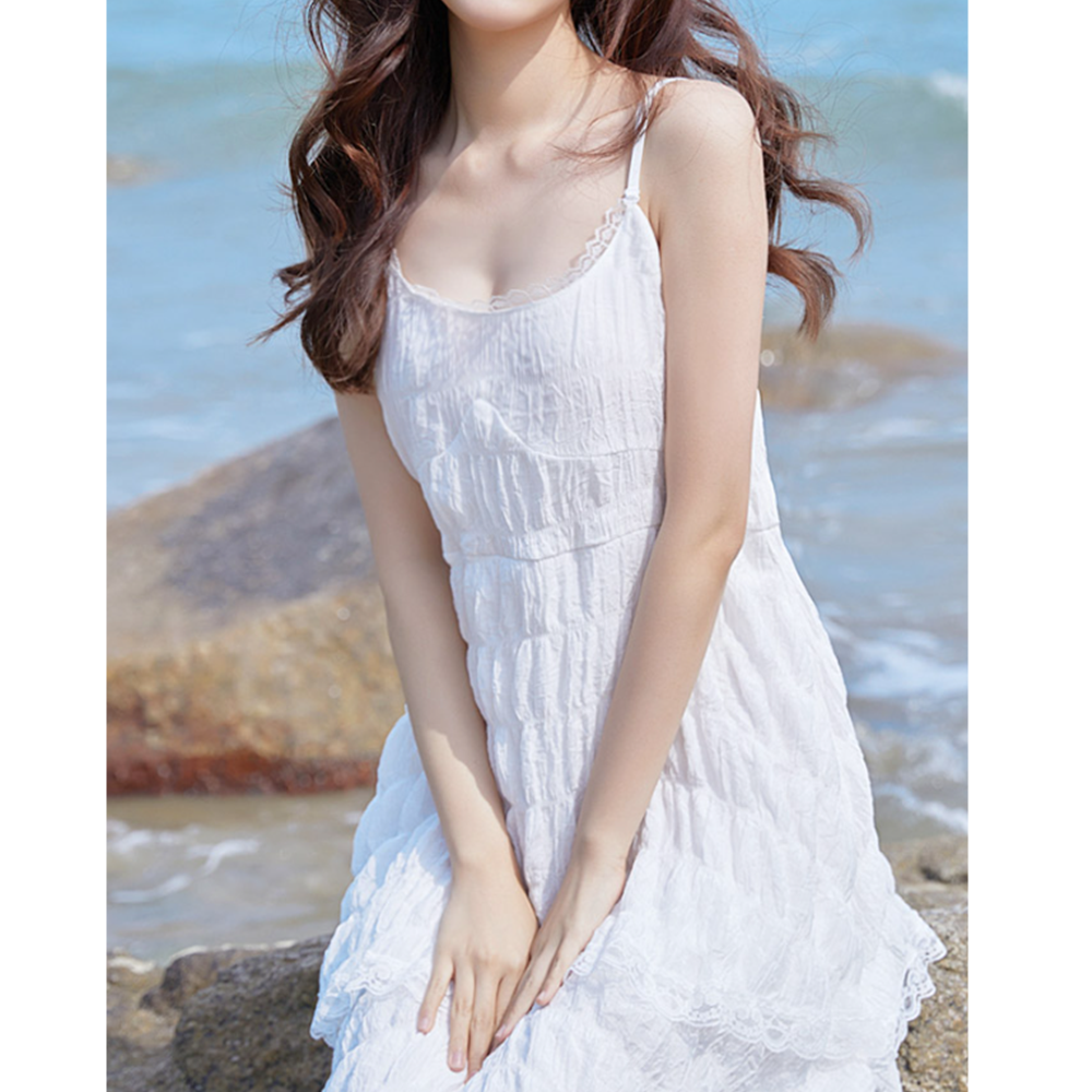 베트남옷차림 나트랑 다낭 여행룩 동남아 리조트룩 흰원피스 이미지 7