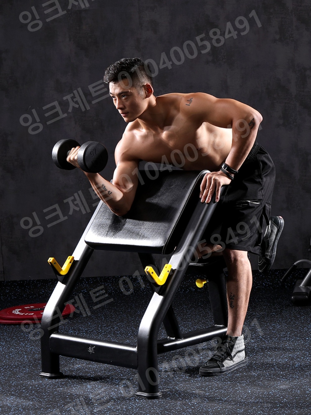 헬스장 암컬머신 이두컬 피트니스 미니랙 홈트레이닝 - 상세 이미지 5