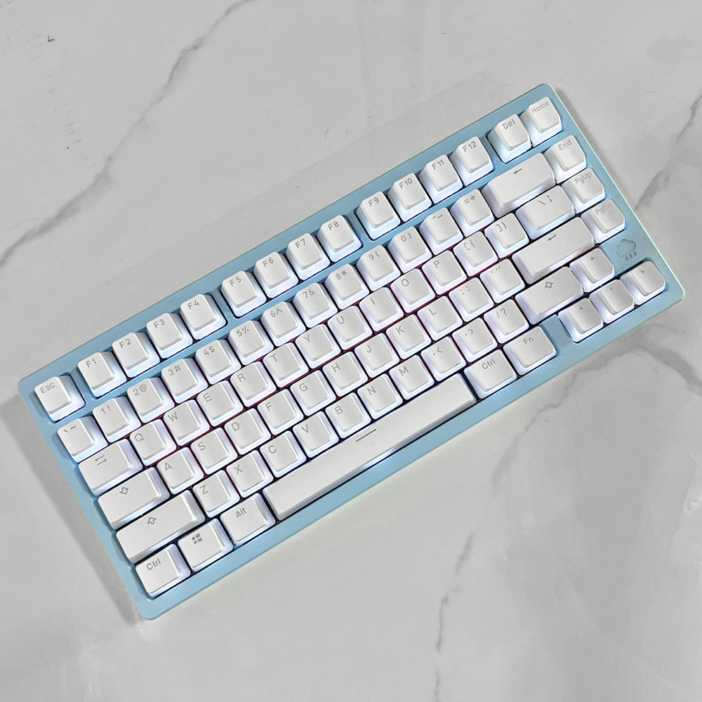 푸딩 투명 키캡 화이트2 LED RGB 반투명 OEM PBT 커스텀 키보드키캡 117키