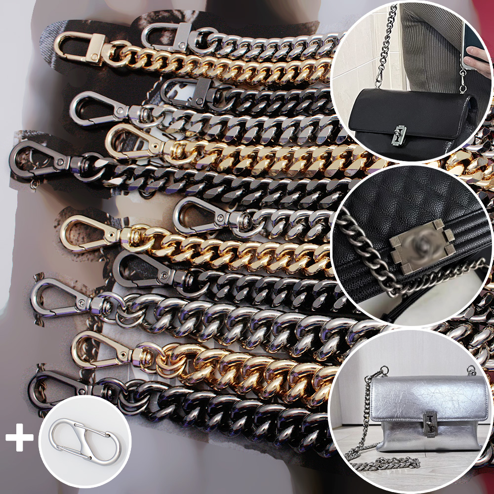 국산 초경량 알루미늄 체인 스트랩 줄 샤넬 보이백 빈티지 실버 바게트백 루이비통 디올 호환