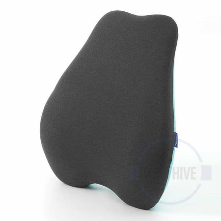 메모리폼 의자등받이쿠션 하늘색 의자허리받침