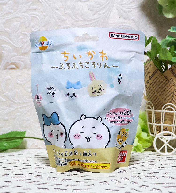 반다이 치이카와 후로후치코로린 캐릭터 마스코트 바스볼 입욕제 1개입 오렌지향 75g - 욕실/입욕용품 - 하카타몰