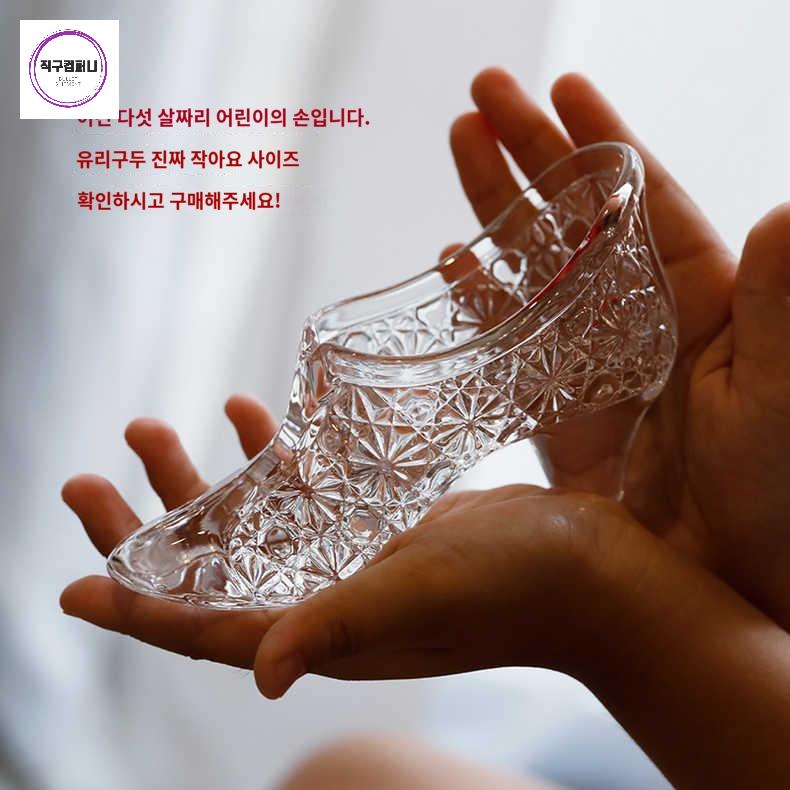 특이한 인테리어 장식 유리구두 하이힐 투명 오브제 소품 크리스탈 - 상세 이미지 4